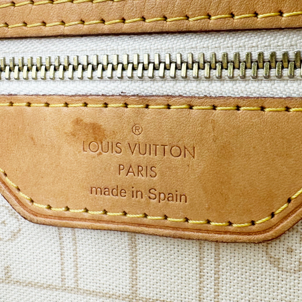 LOUIS VUITTON Neverfull MM Damier Azur Tote Bag LHQ1151