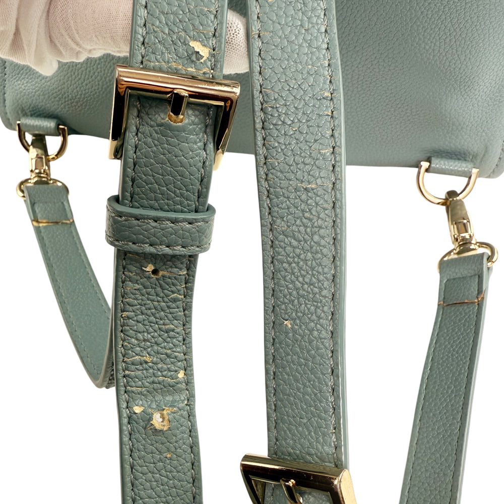 LANVIN En Bleu Leather Tote Backpack LHQ1152