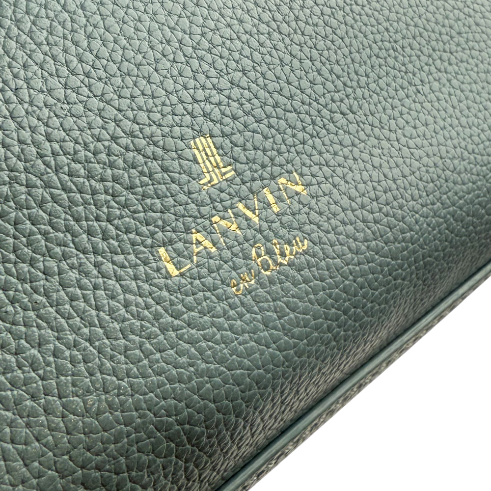 LANVIN En Bleu Leather Tote Backpack LHQ1152