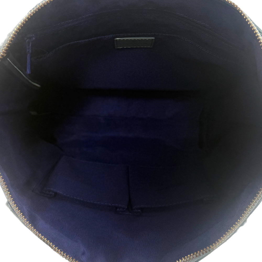 LANVIN En Bleu Leather Tote Backpack LHQ1152