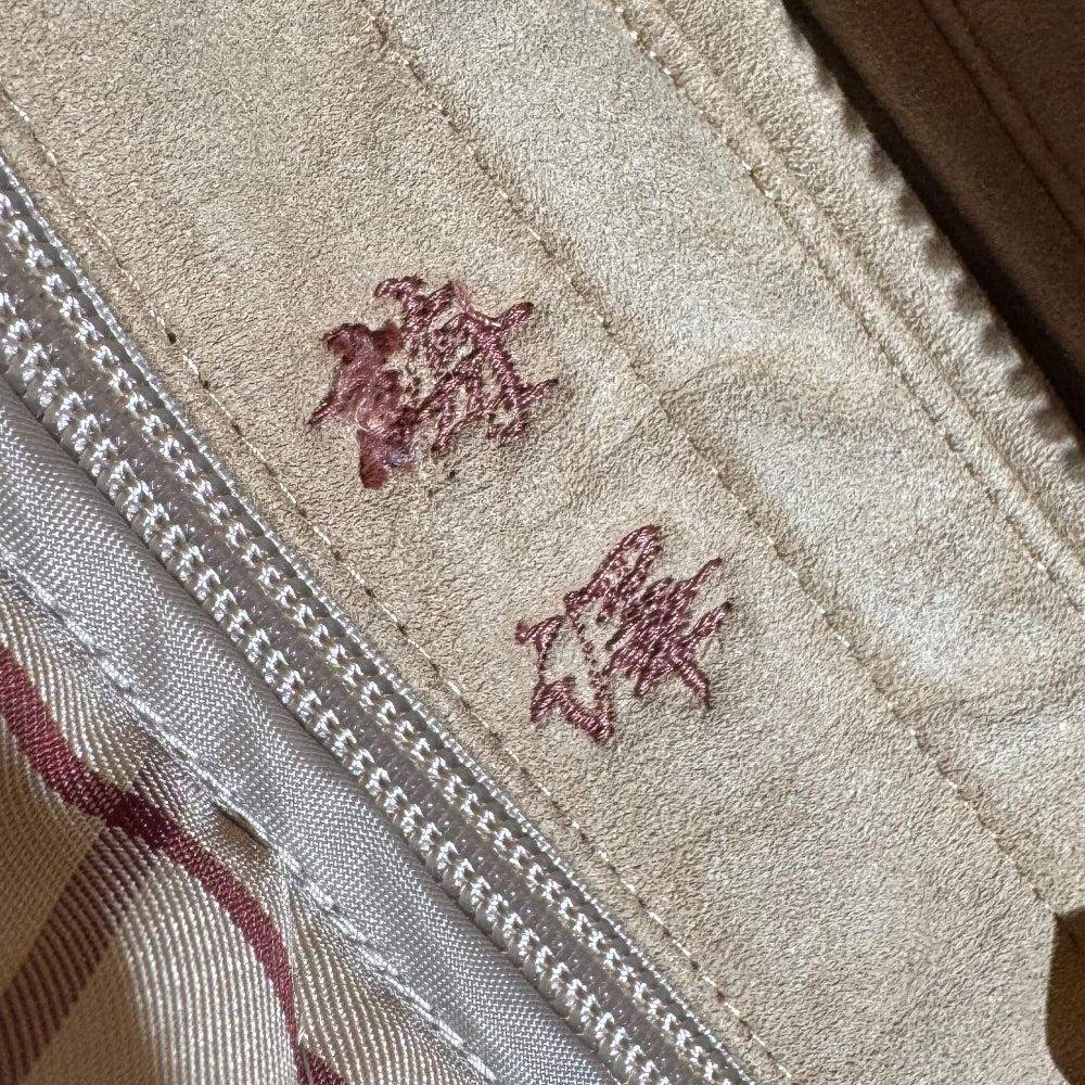 BURBERRY Beige Suede Men's Coat Size M LHQ1153