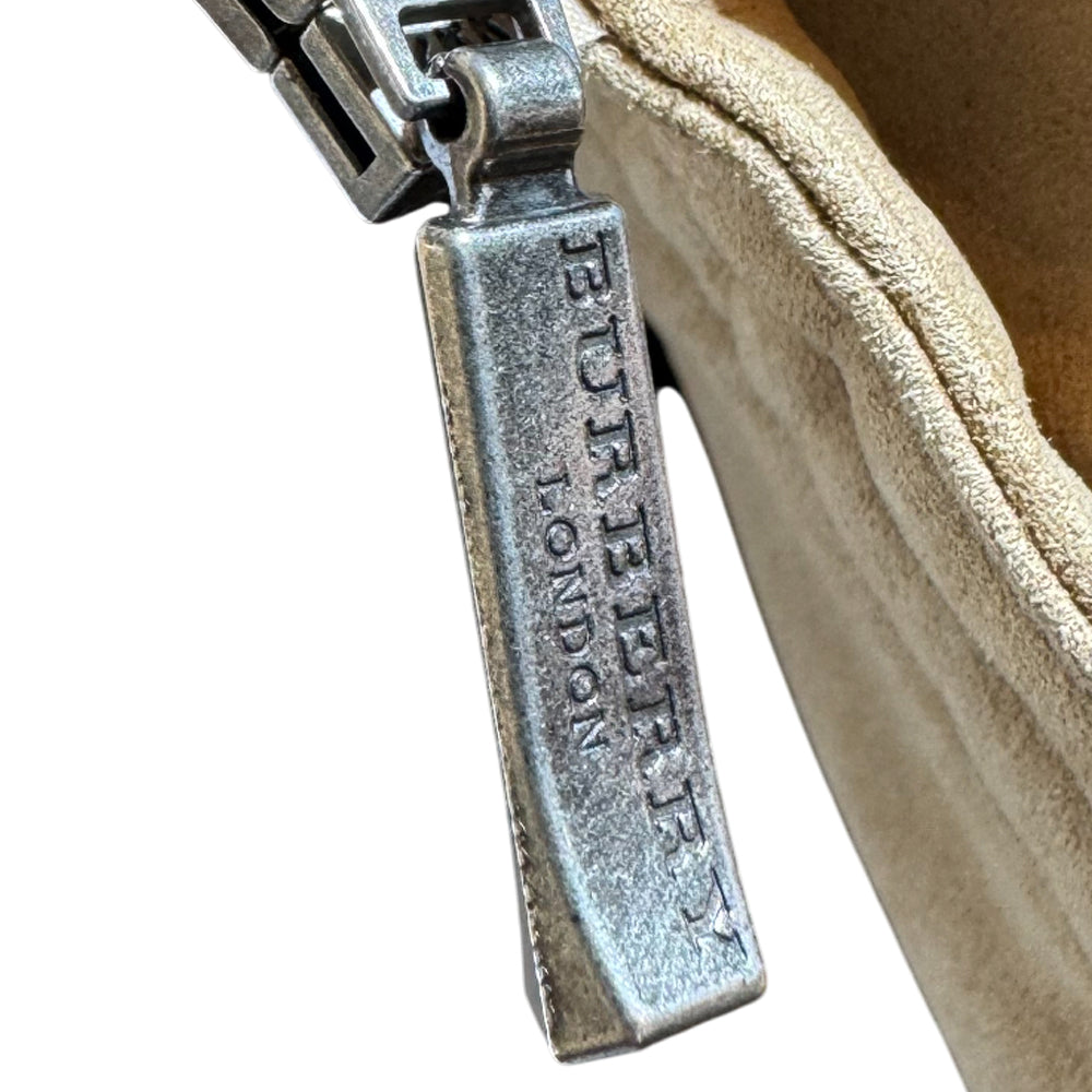 BURBERRY Beige Suede Men's Coat Size M LHQ1153