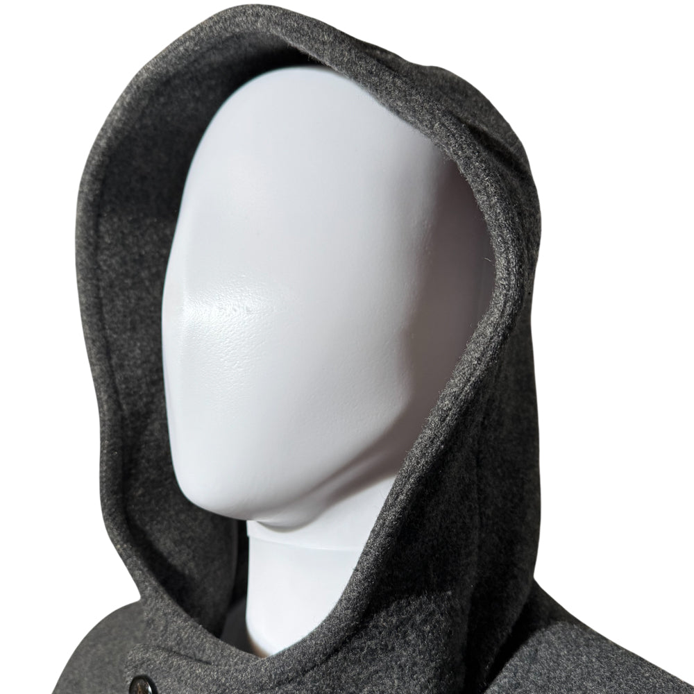 BURBERRY Grey Angora Wool Men's Coat Size M LHQ1160