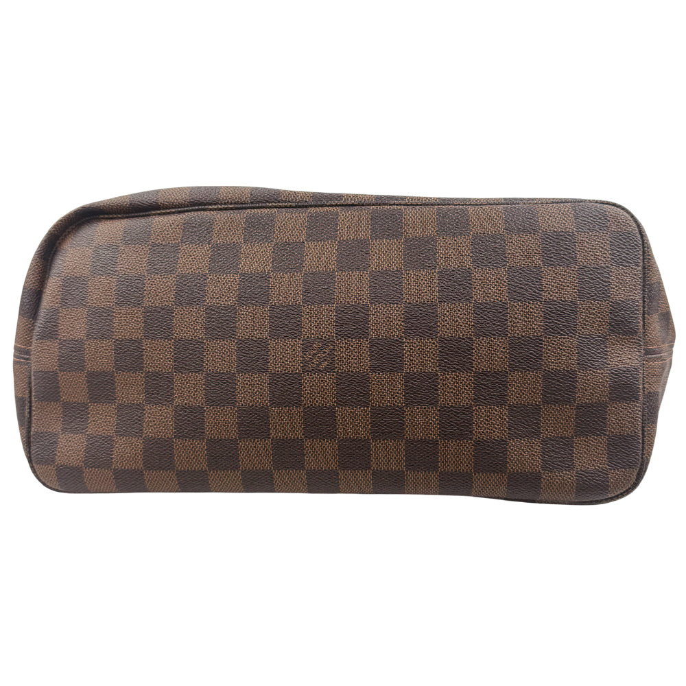 LOUIS VUITTON Neverfull MM Damier Ebene Shoulder Tote Bag LHQ1168
