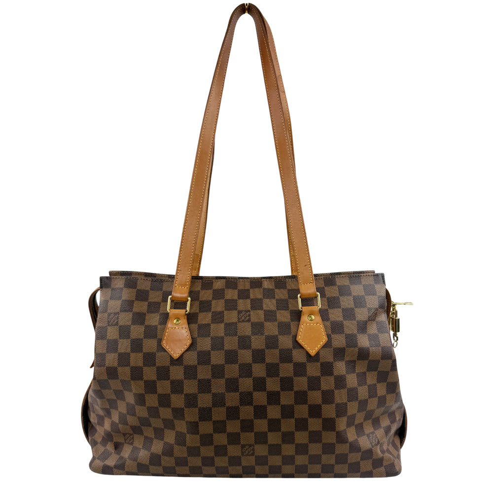 LOUIS VUITTON Columbine Damier Ebene Tote Shoulder Bag LHQ1170