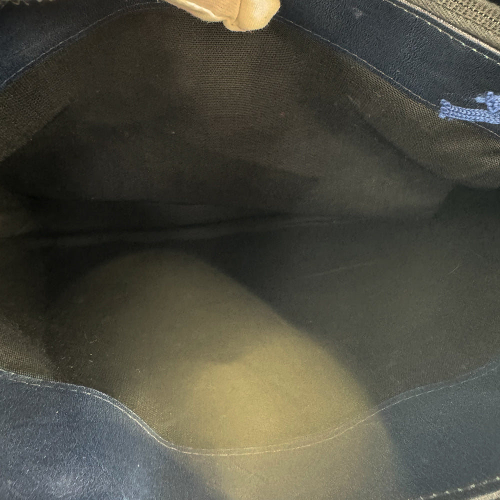 GUCCI Navy Leather Sherry Line Shoulder Bag LHQ1172