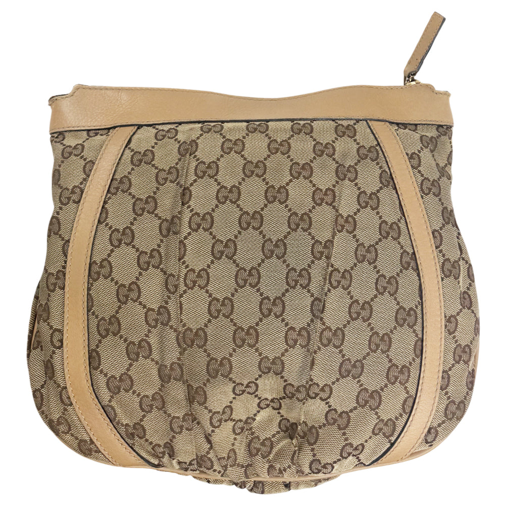 GUCCI Abbey GG Brown Canvas Shoulder Bag LHQ1174