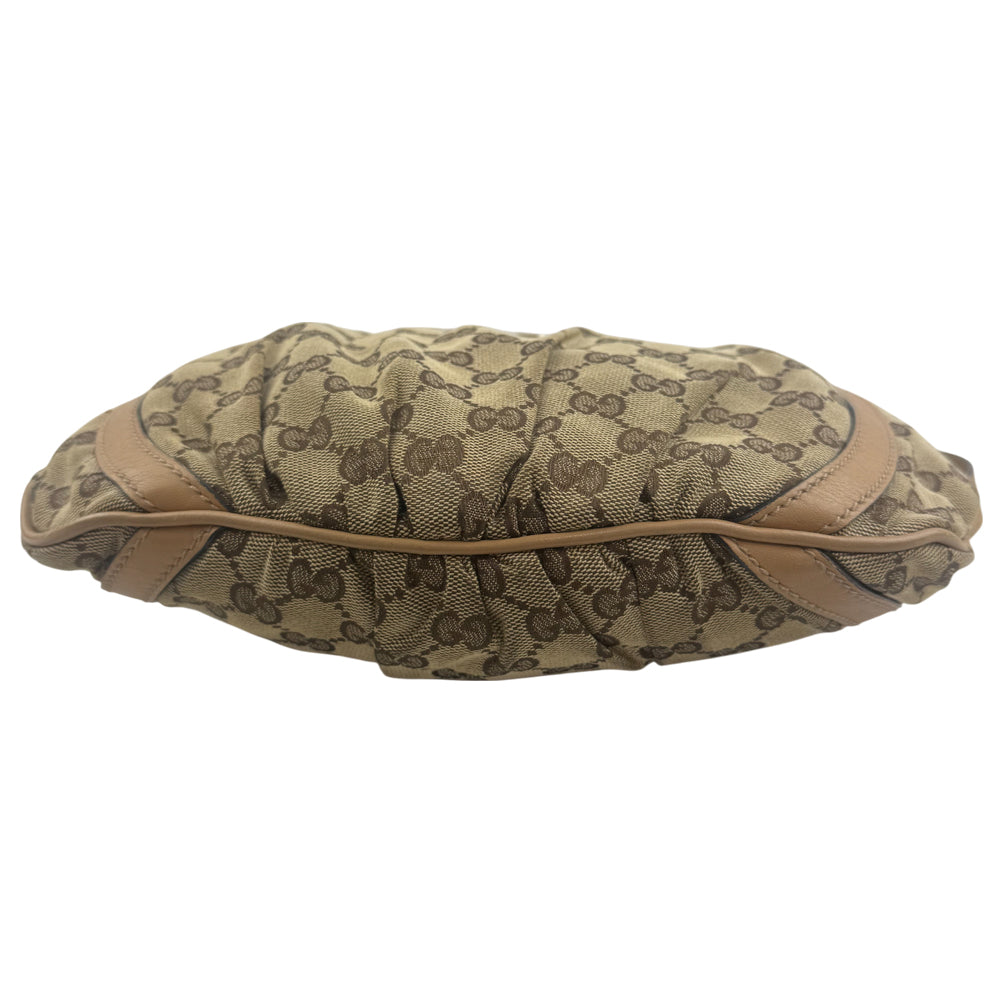 GUCCI Abbey GG Brown Canvas Shoulder Bag LHQ1174