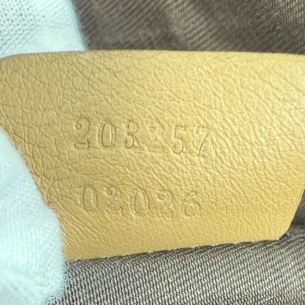 GUCCI Abbey GG Brown Canvas Shoulder Bag LHQ1174