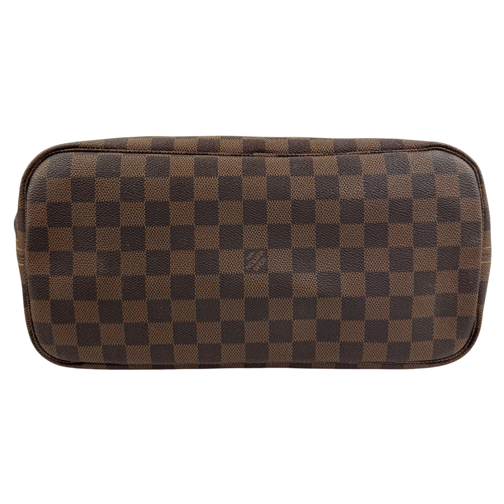LOUIS VUITTON Neverfull MM Damier Ebene Shoulder Tote Bag LHQ1176