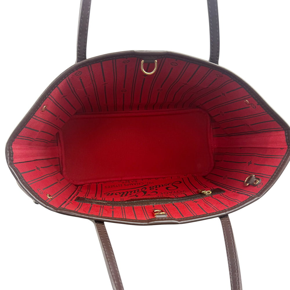 LOUIS VUITTON Neverfull PM Damier Ebene Tote Shoulder Bag LHQ1179