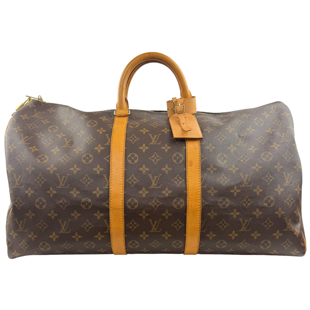 LOUIS VUITTON Monogram Keepall 55 Duffel Bag LHQ1186