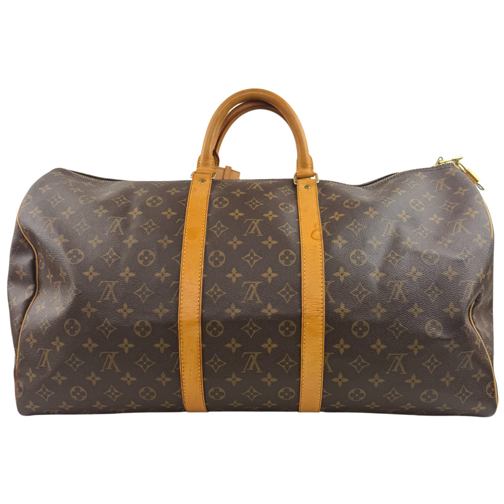 LOUIS VUITTON Monogram Keepall 55 Duffel Bag LHQ1186