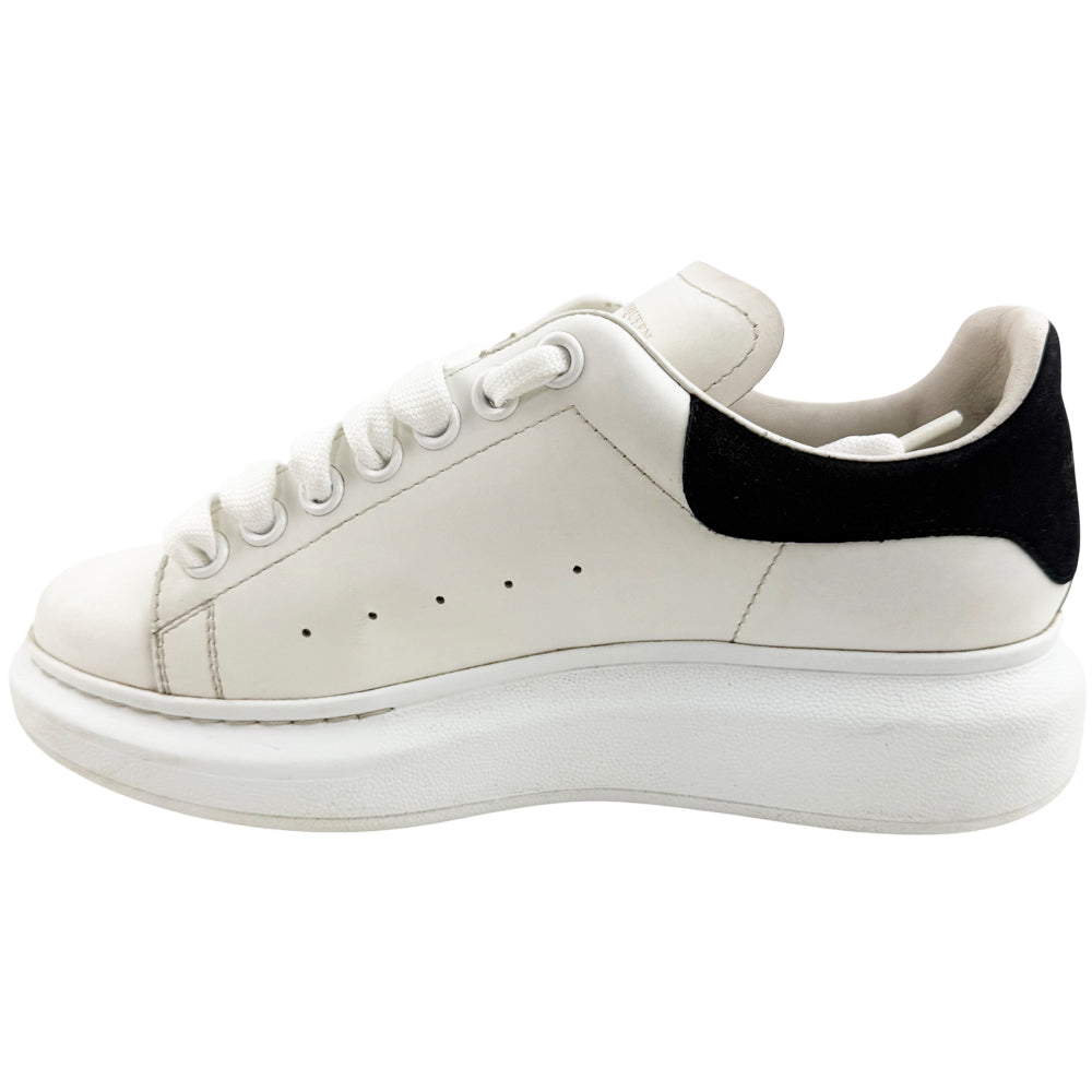 ALEXANDER McQUEEN White Leather Black Suede Trainers Size 5 LHQ1187