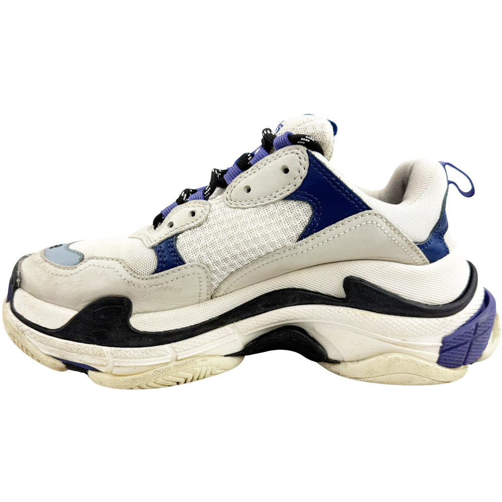 BALENCIAGA Triple S White Purple Trainers Size 5 LHQ1188