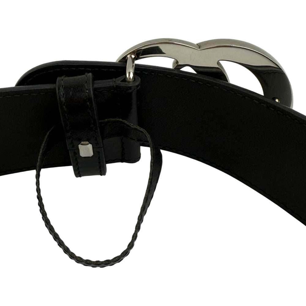 GUCCI Black Leather Belt Size 75cm/30" LHQ1189