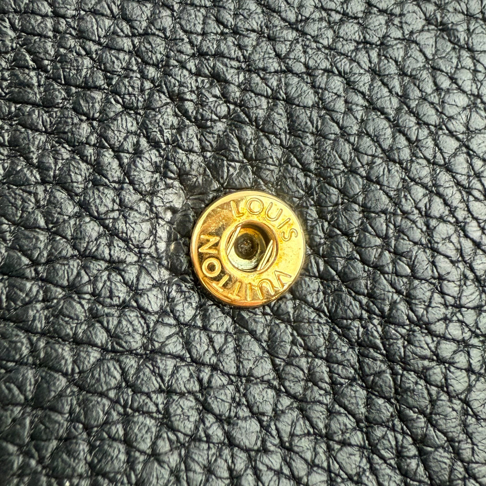 LOUIS VUITTON Portefuille Capucines XS Black Leather Purse Wallet LHQ1193