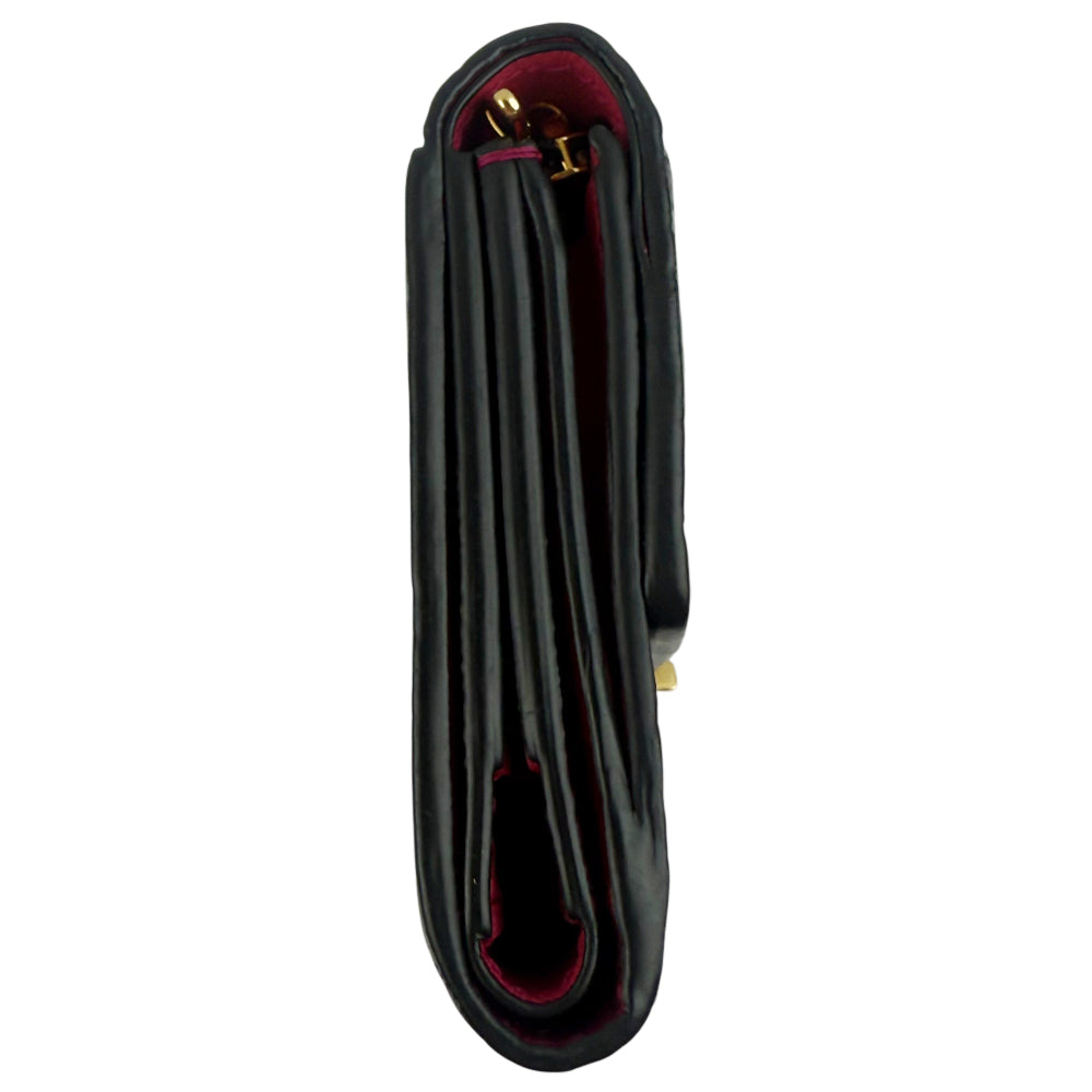 LOUIS VUITTON Portefuille Capucines XS Black Leather Purse Wallet LHQ1193