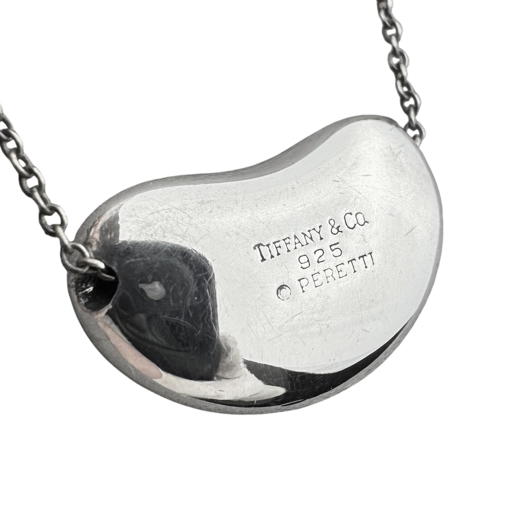 TIFFANY & CO 19mm Large Bean Silver Necklace LHQ1195