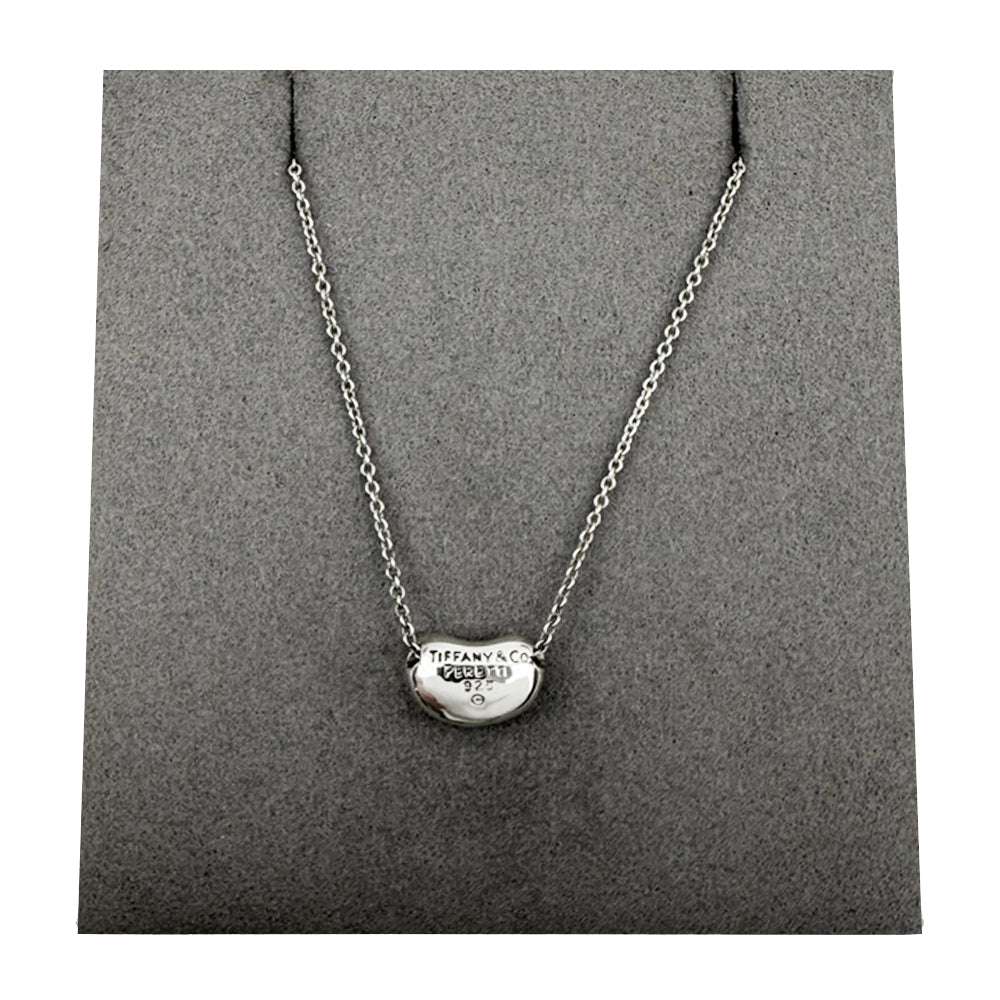 TIFFANY & CO 10mm Small Bean Silver Necklace LHQ1196