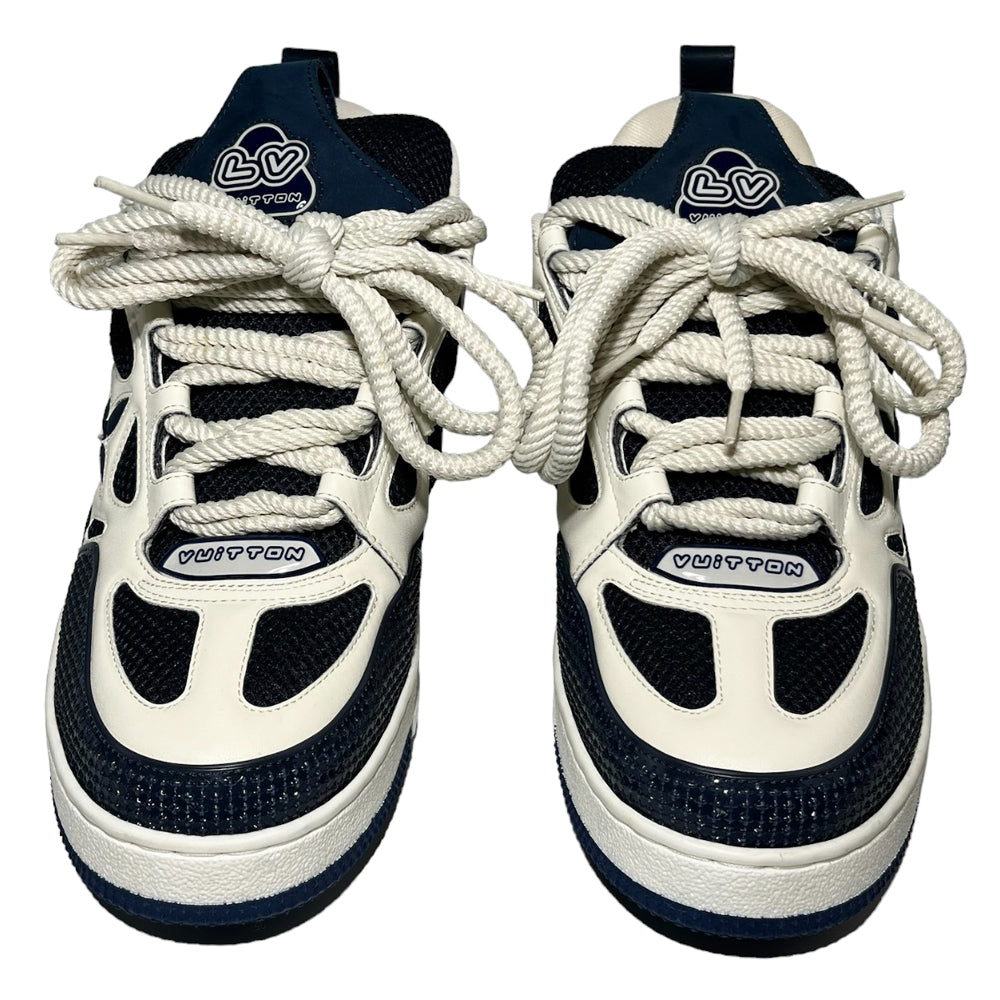 LOUIS VUITTON Scarpe da Ginnastica Navy White Taglia 9 UK LHQ120