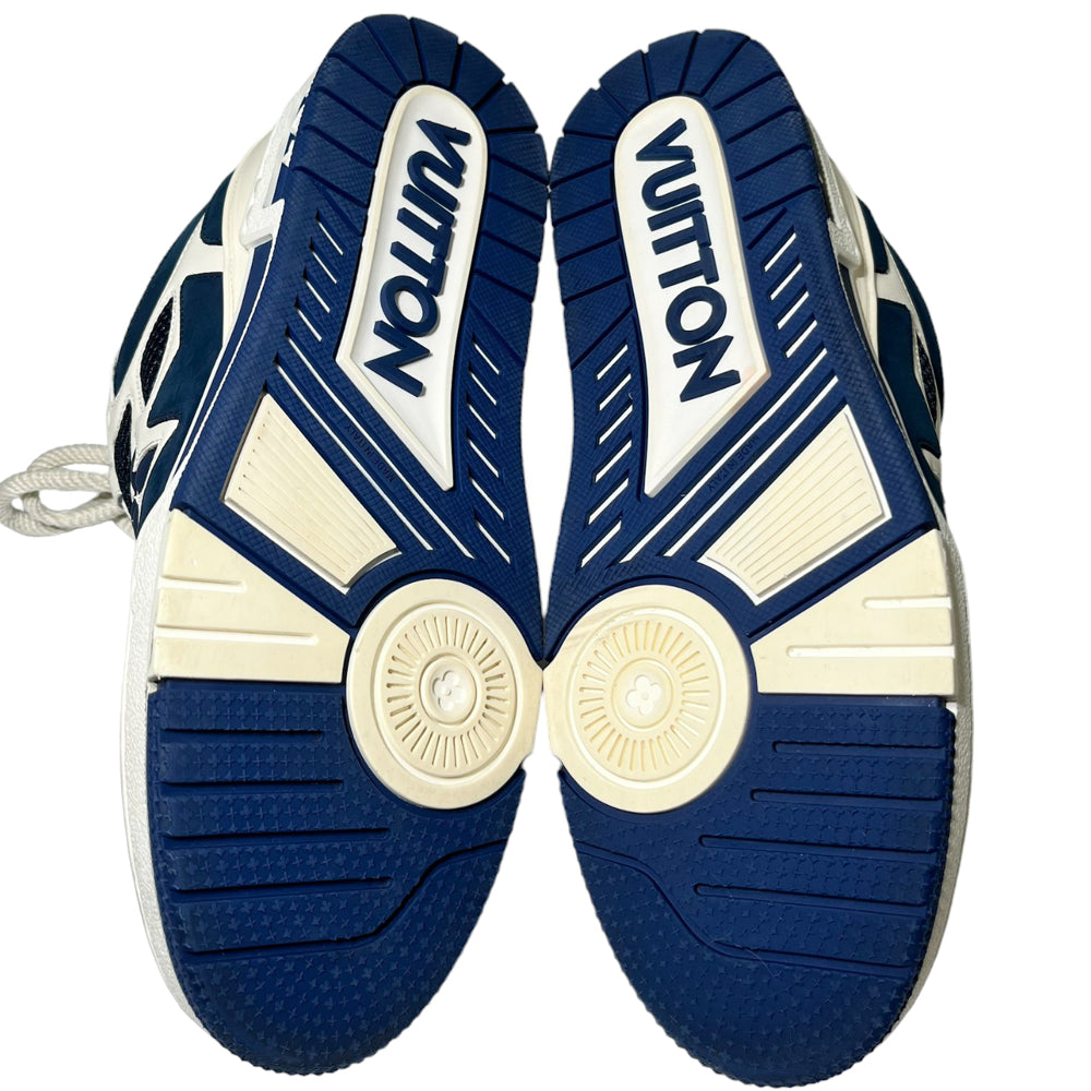 LOUIS VUITTON Scarpe da Ginnastica Navy White Taglia 9 UK LHQ120