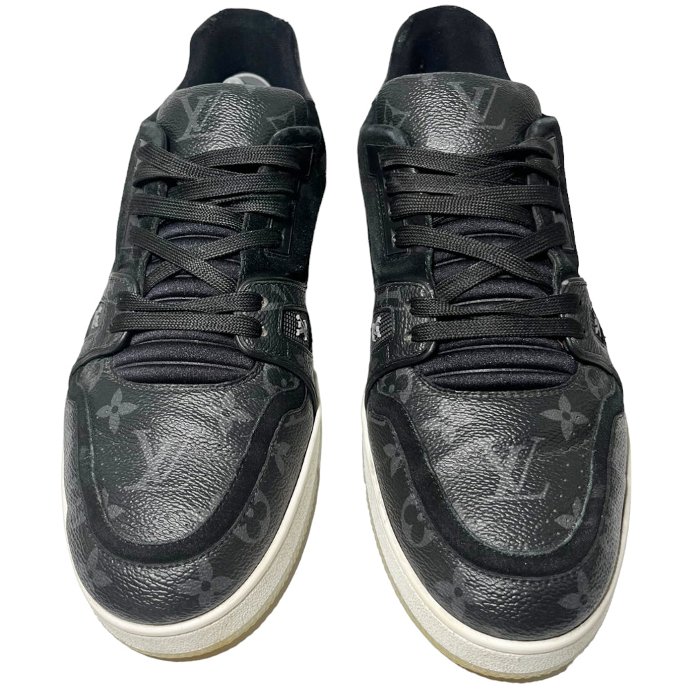 LOUIS VUITTON LV Sneakers Monogram Schwarz Turnschuhe Größe 9.5 UK LHQ121