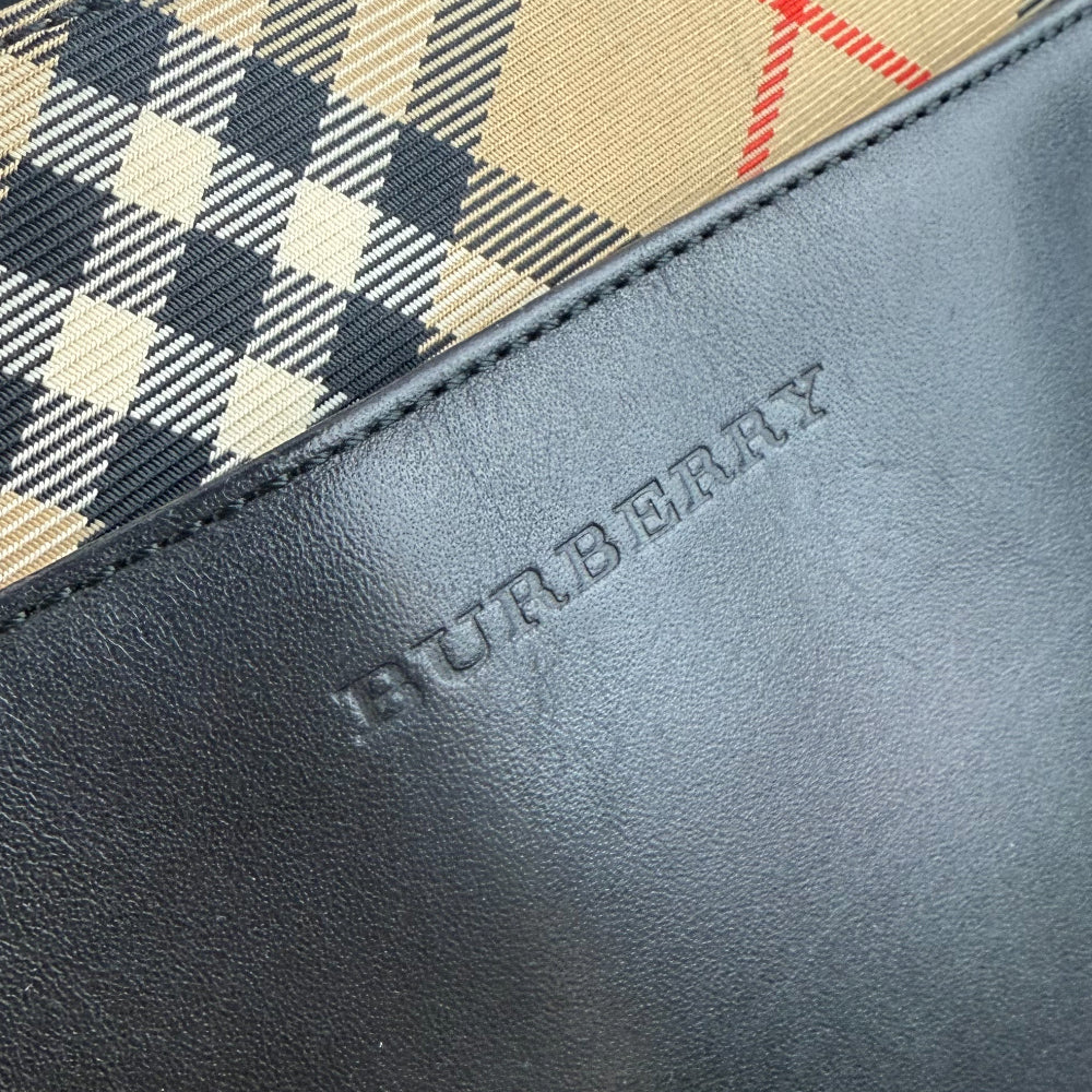 BURBERRY Black Leather Handbag LHQ1214
