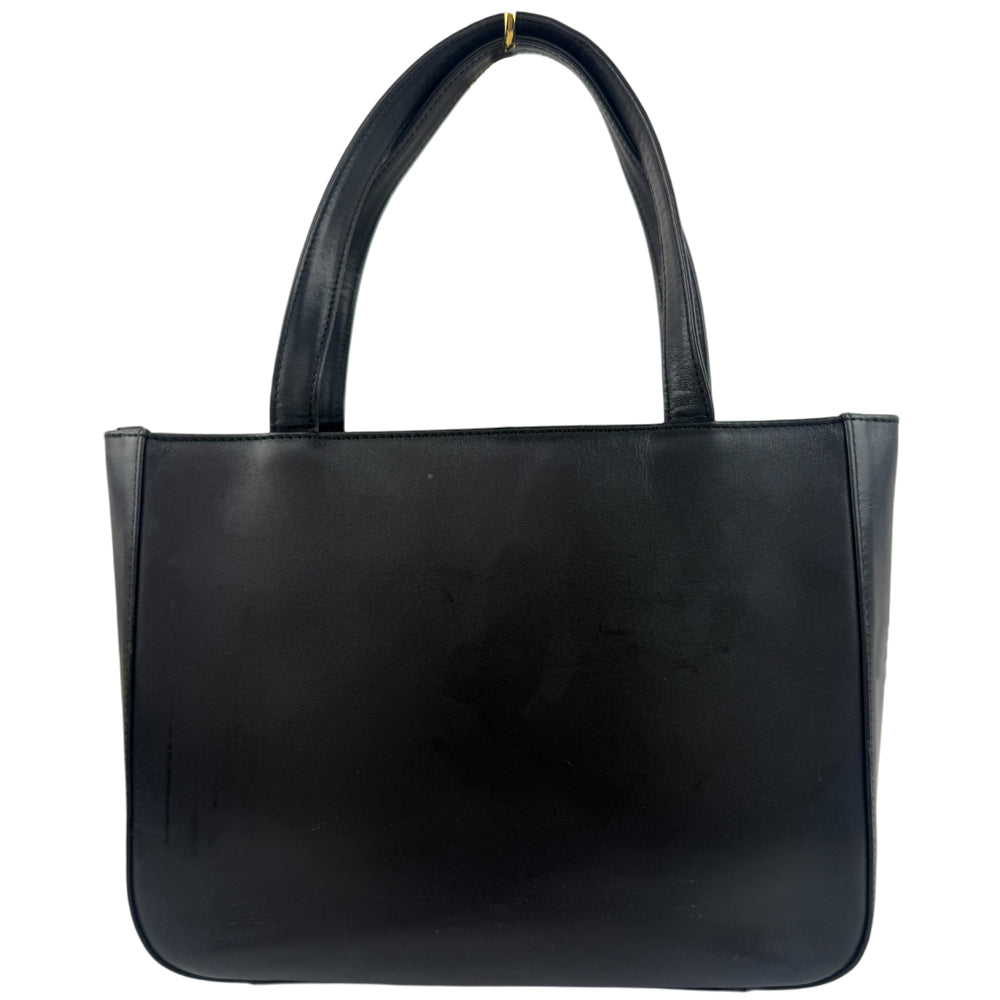 BURBERRY Black Leather Handbag LHQ1214