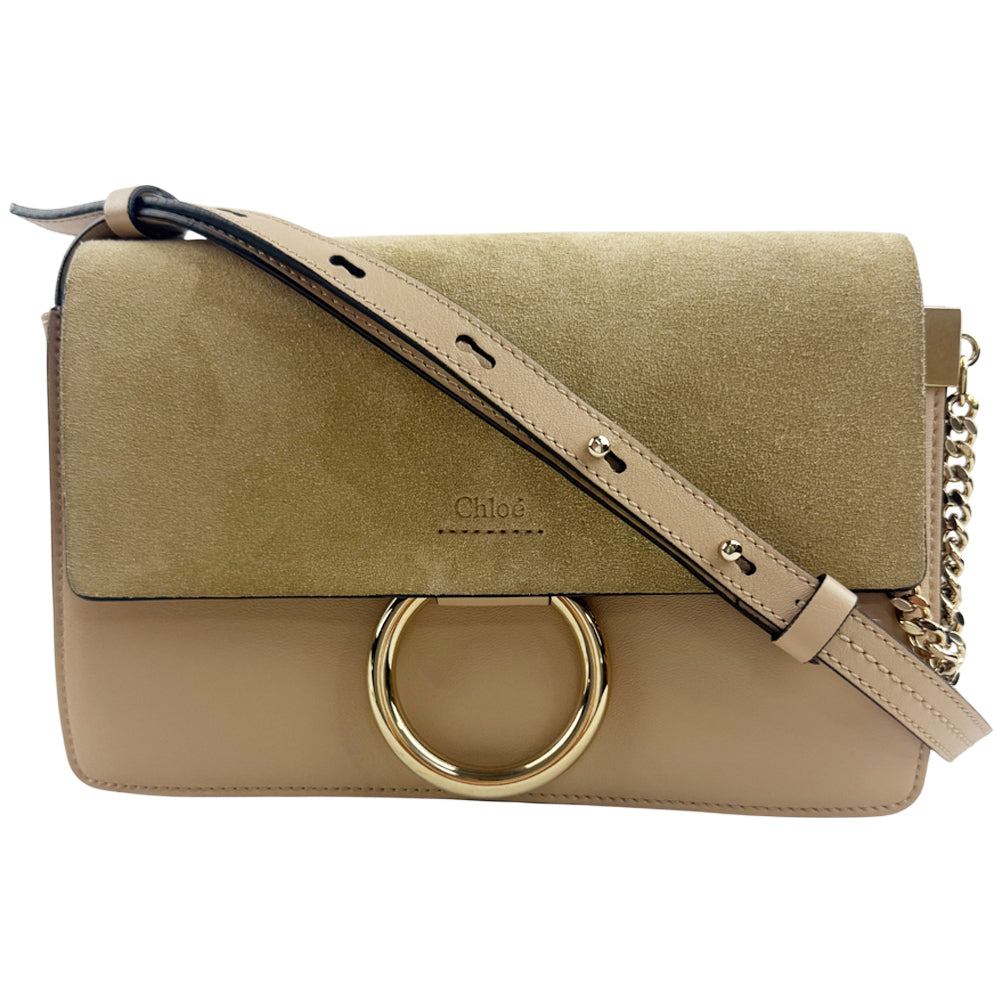CHLOE Mini Faye Leather & Suede Shoulder Bag LHQ1222
