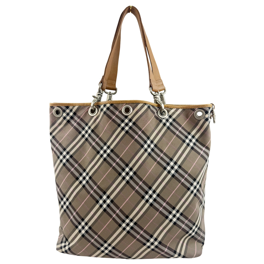 BURBERRY Nova Check Reversible Tote Shoulder Bag LHQ1223