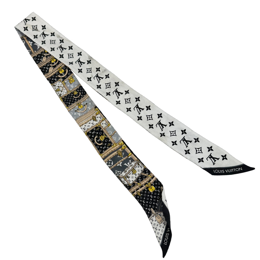 LOUIS VUITTON "Lets Go Trunk" BB Twilly Scarf LHQ1224
