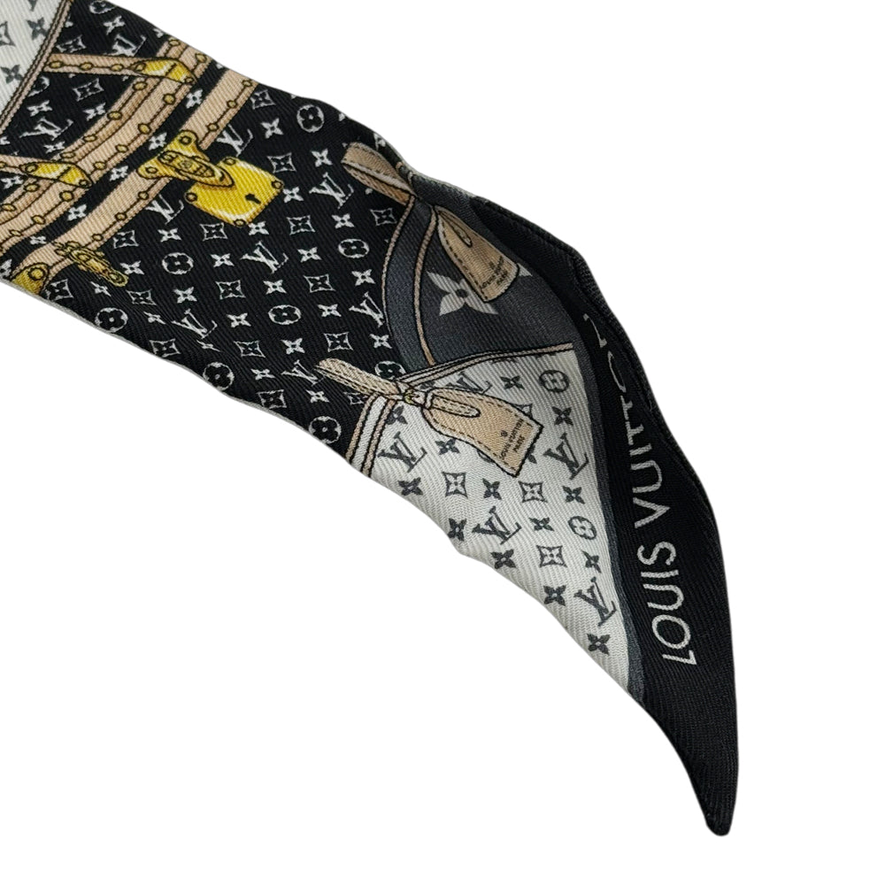 LOUIS VUITTON "Lets Go Trunk" BB Twilly Scarf LHQ1224