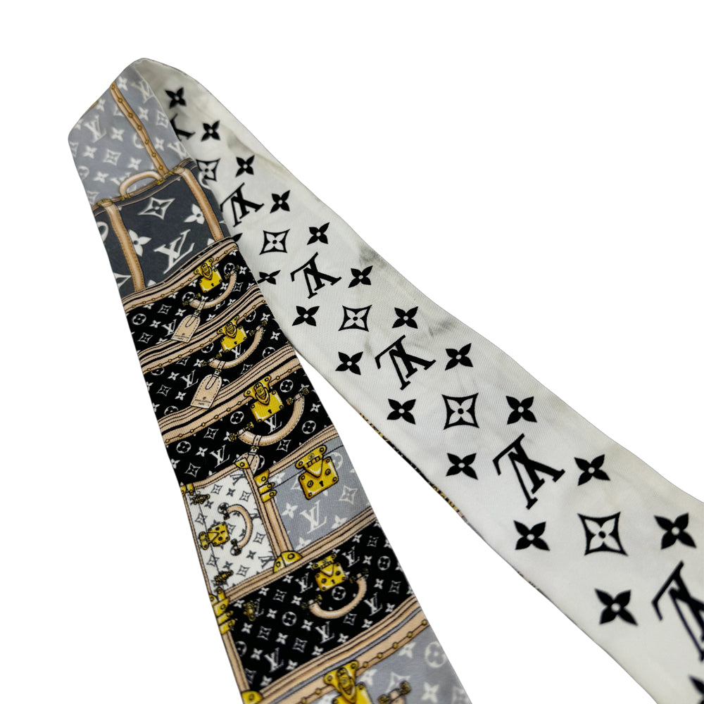 LOUIS VUITTON "Lets Go Trunk" BB Twilly Scarf LHQ1224