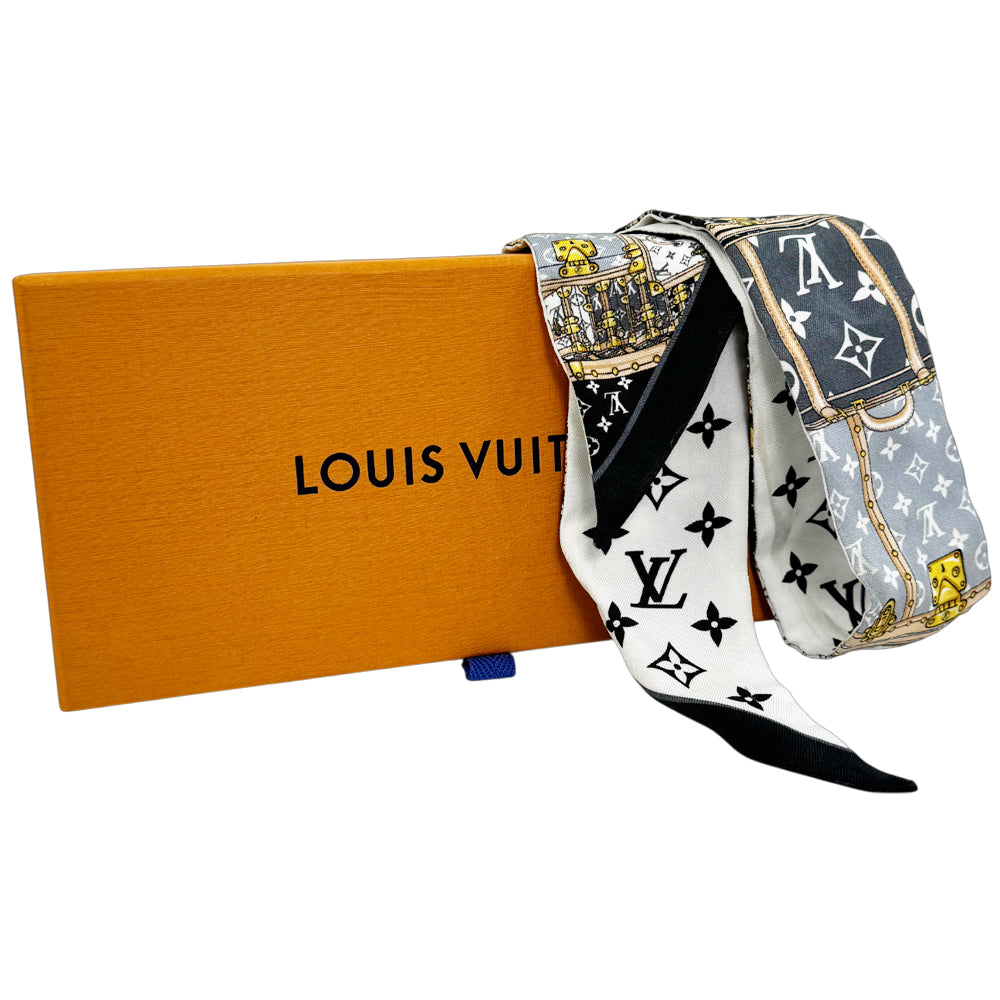 LOUIS VUITTON "Lets Go Trunk" BB Twilly Scarf LHQ1224