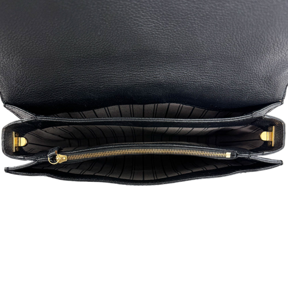 LOUIS VUITTON Black Empreinte Leather Fascinant Clutch Bag LHQ1227