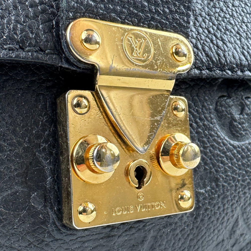 LOUIS VUITTON Black Empreinte Leather Fascinant Clutch Bag LHQ1227