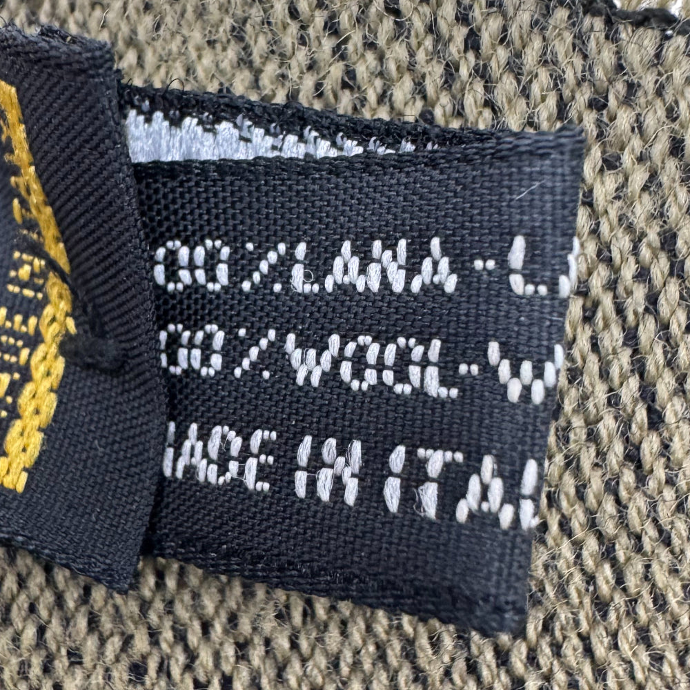 FENDI Zucca FF Brown Wool Scarf LHQ1231