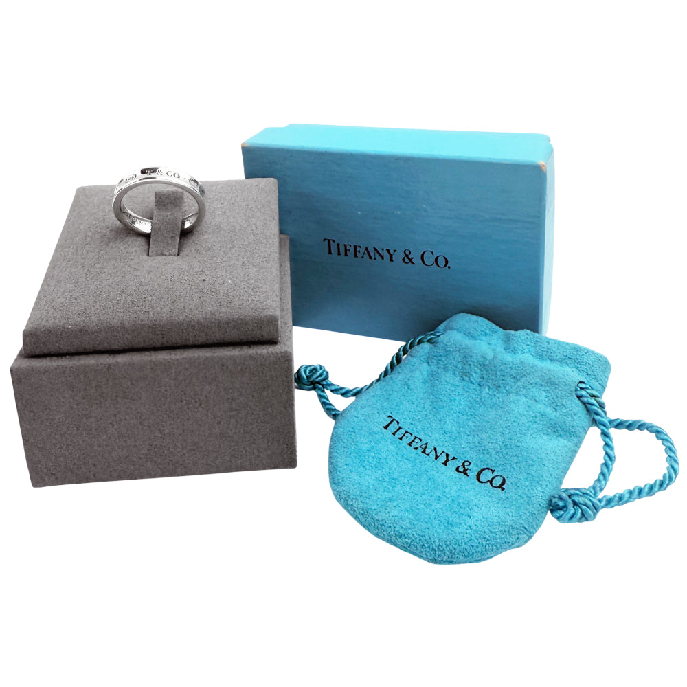 TIFFANY & CO 1837 Thin Band Ring Size L 1/2 LHQ1233