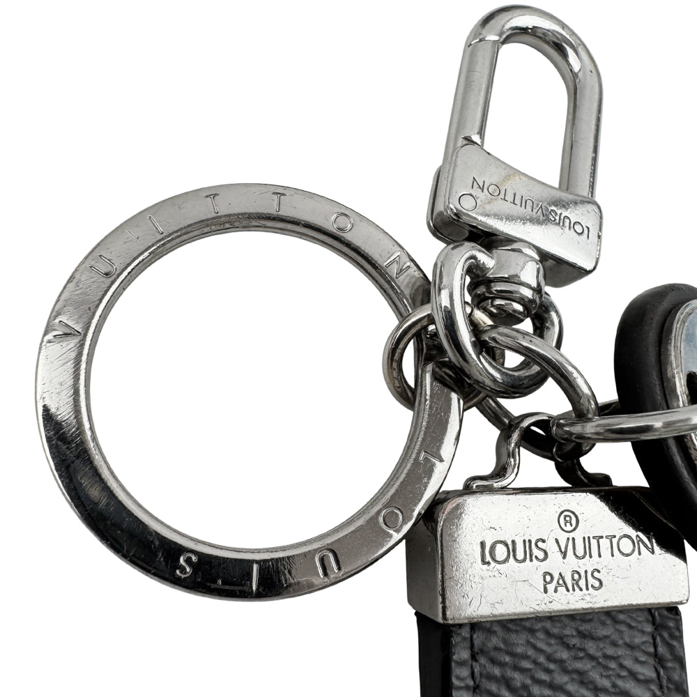 LOUIS VUITTON Eclipse Monogram Keyring Bagcharm LHQ1237