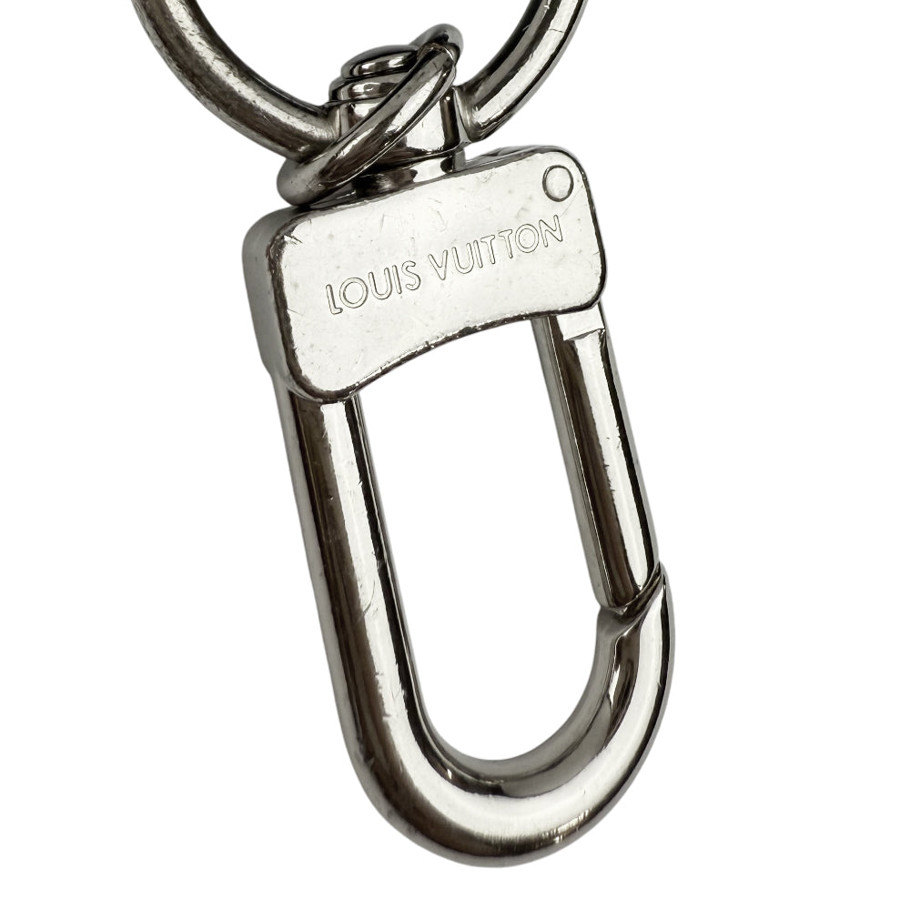 LOUIS VUITTON LV Blue Taiga Leather Keyring Bag Charm LHQ1240