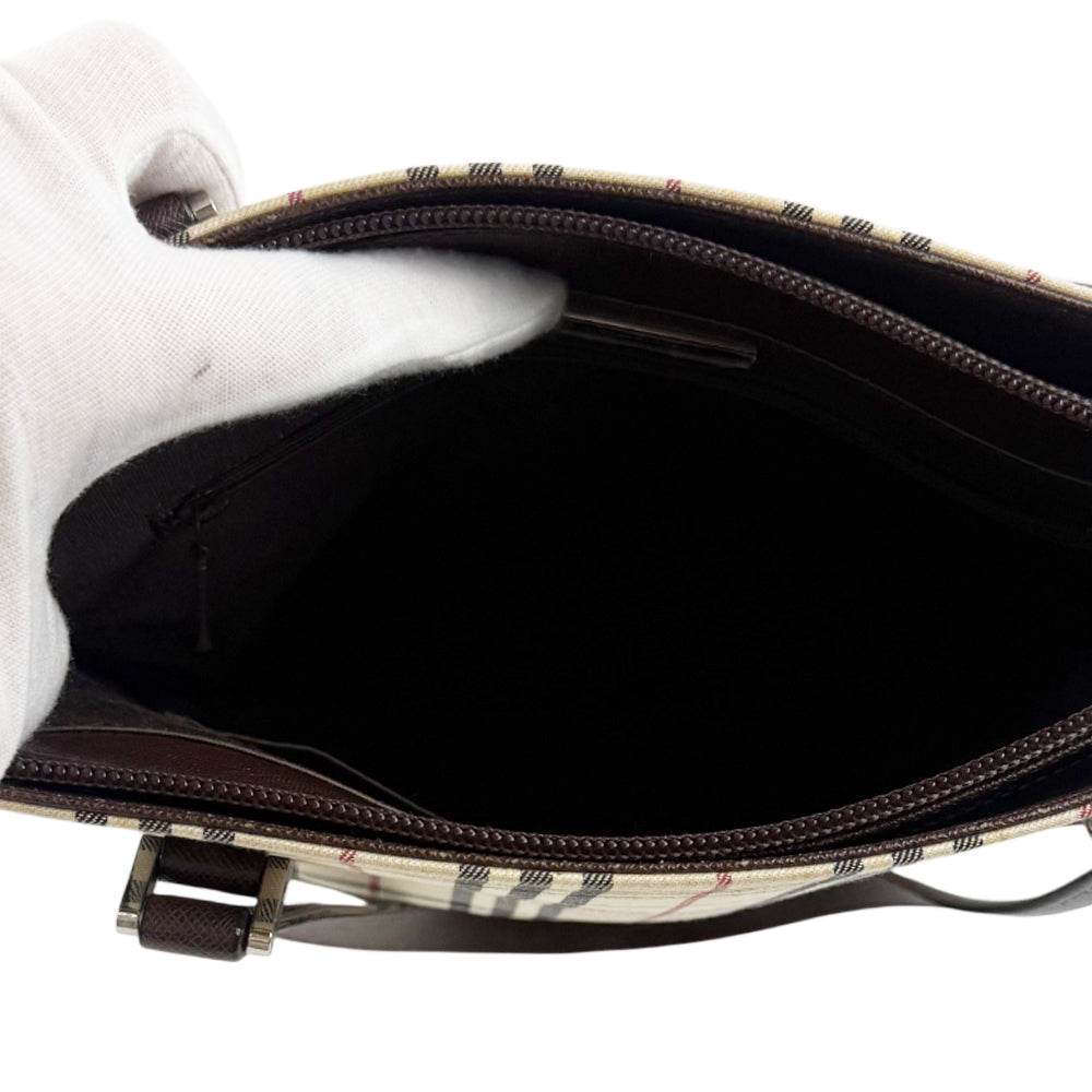 BURBERRY Nova Check Tote Shoulder Bag LHQ1241