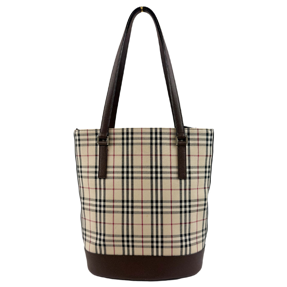 BURBERRY Nova Check Tote Shoulder Bag LHQ1241