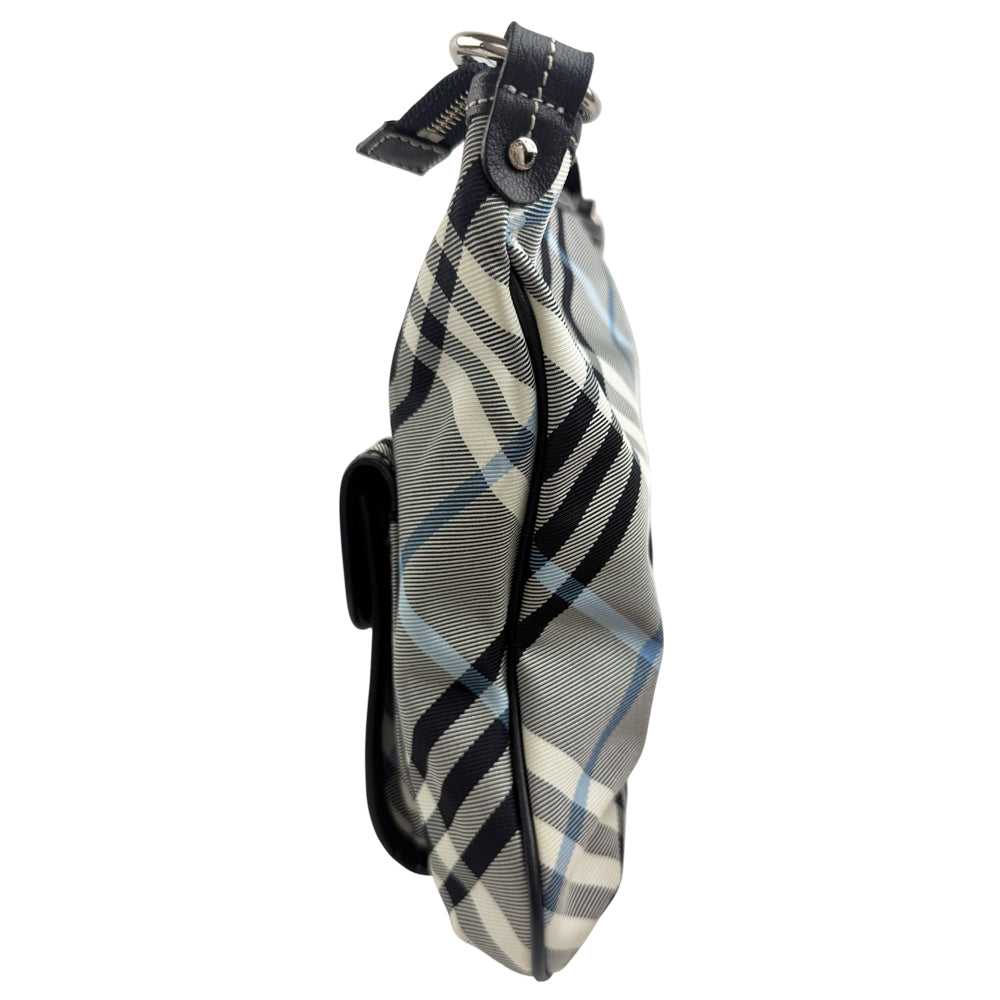 BURBERRY Blue Label Navy Check Shoulder Bag LHQ1242
