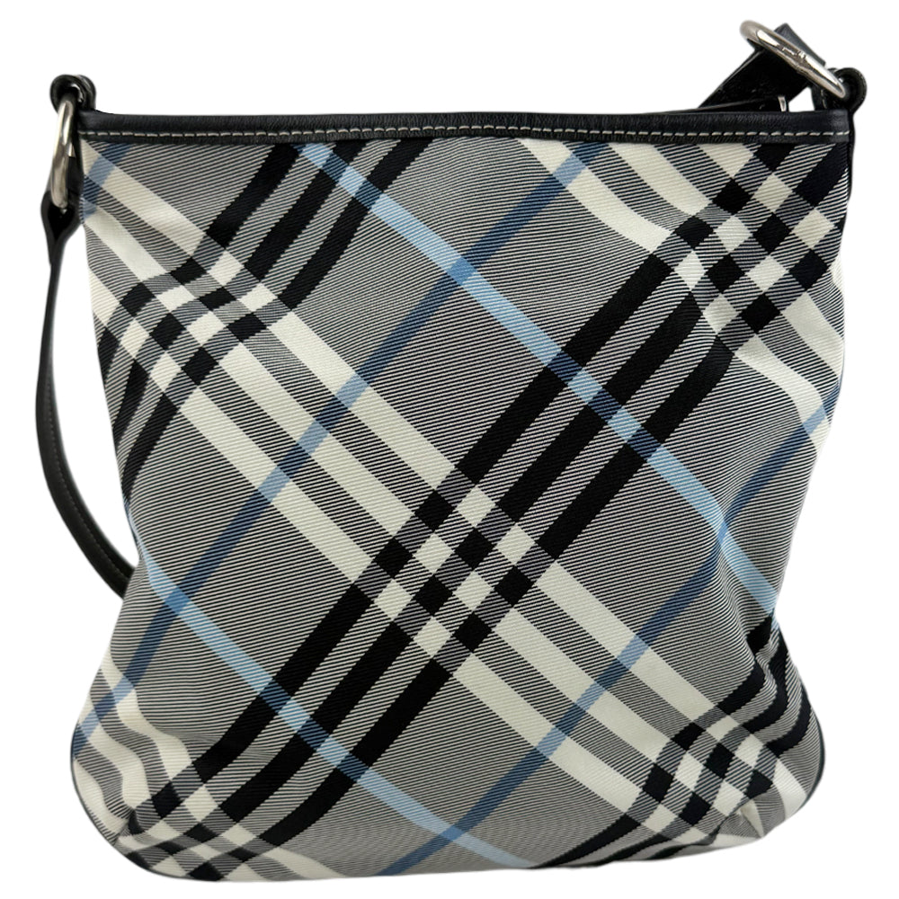 BURBERRY Blue Label Navy Check Shoulder Bag LHQ1242