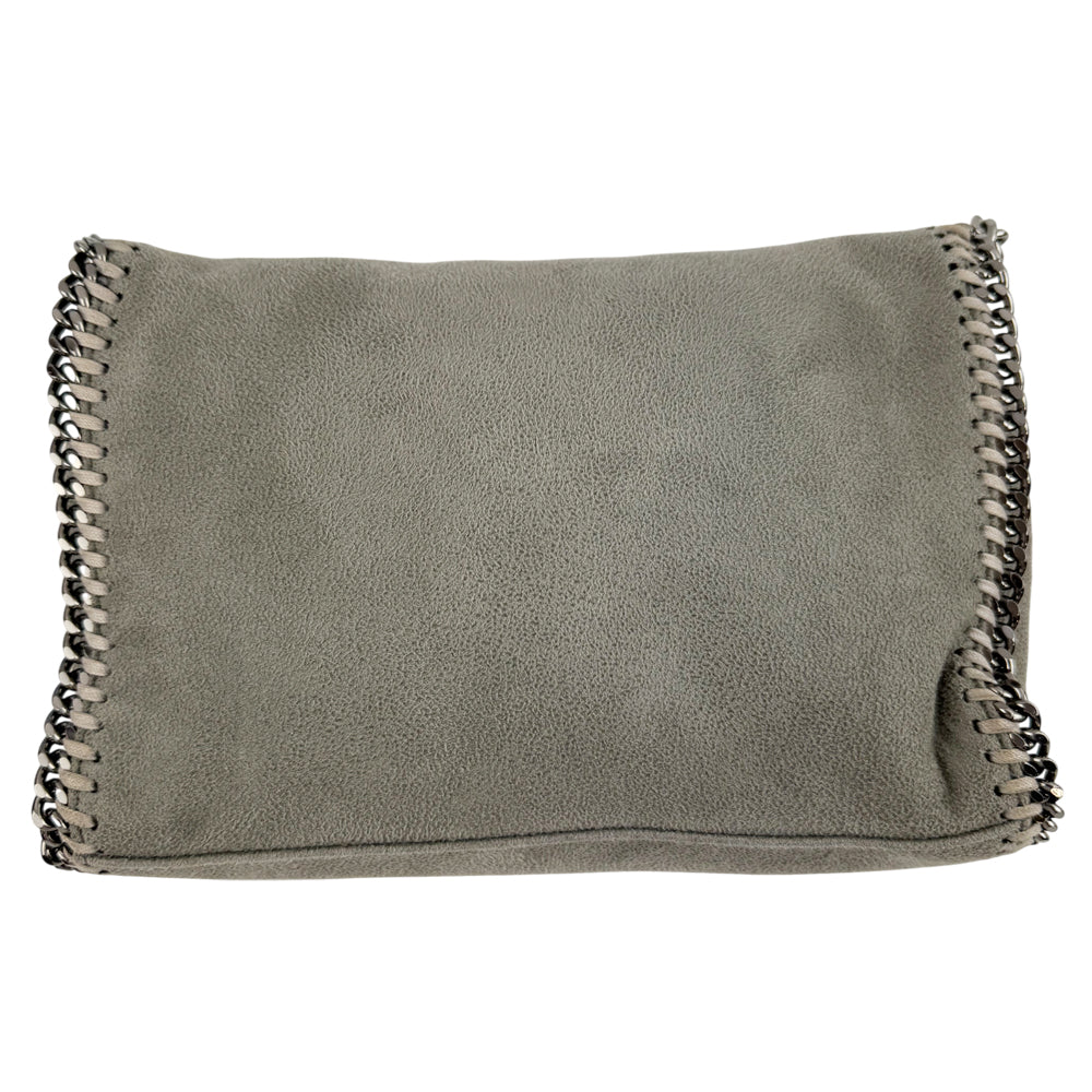 STELLA McCARTNEY Falabella Grey Leather Shoulder Bag LHQ1249