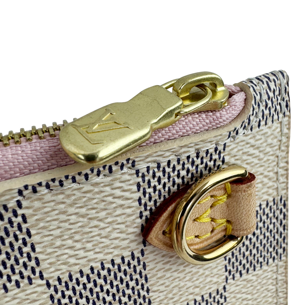 LOUIS VUITTON Damier Azur Neverfull MM Pochette Pouch LHQ1254