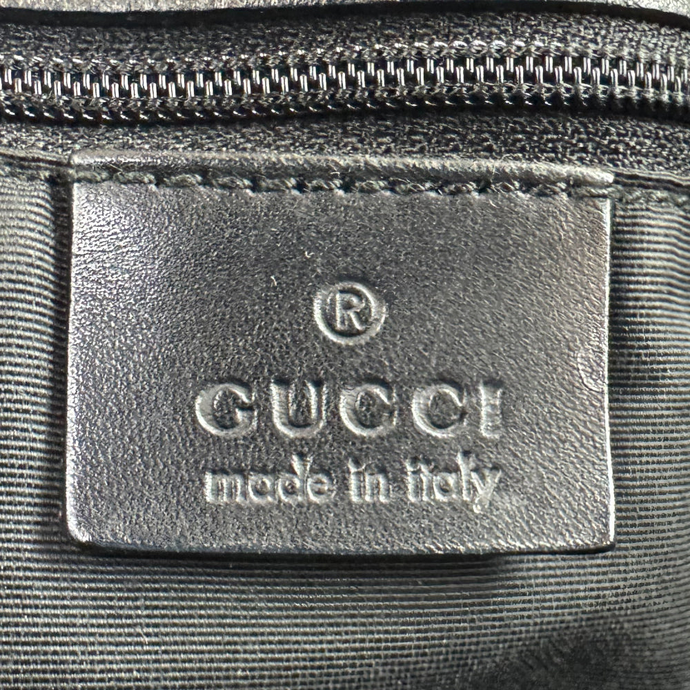 GUCCI GG Grey Canvas Tote Shoulder Bag LHQ1256