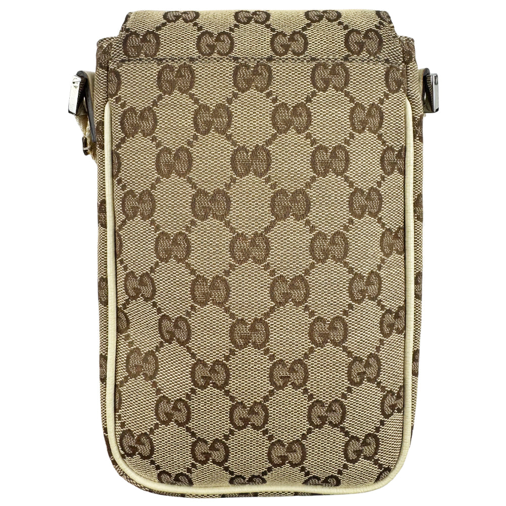 GUCCI GG Brown Canvas Crossbody Shoulder Bag LHQ1260