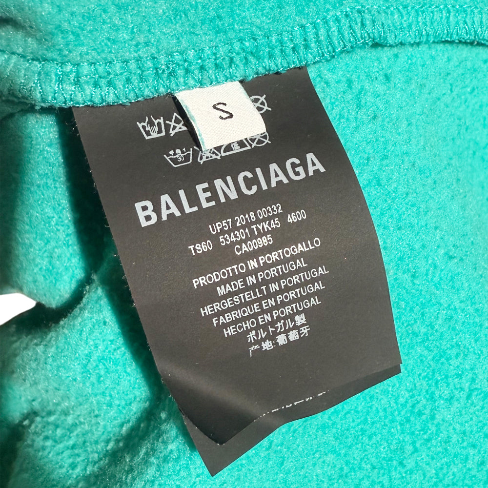 BALENCIAGA Green Hoodie Size S LHQ1263